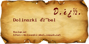 Dolinszki Ábel névjegykártya